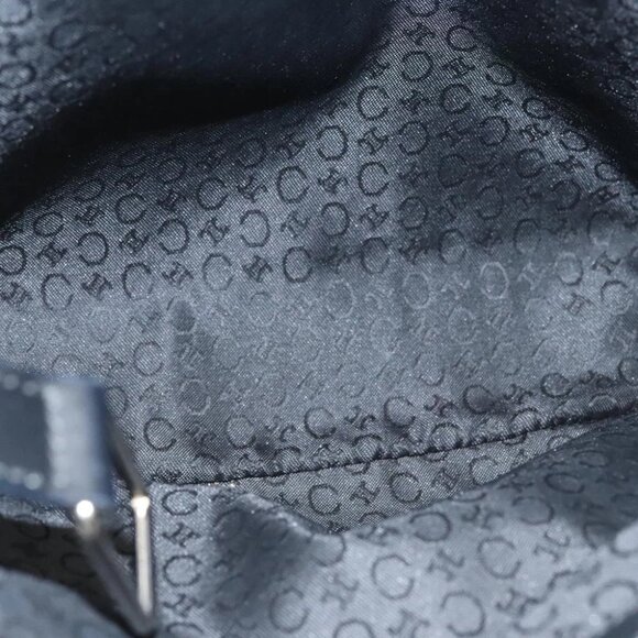 CELINE C Macadam Canvas Hand Bag Black Silver Auth bs24420 - Picture 12 of 15